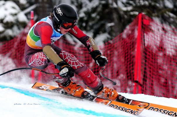 a young brodie seger ski racing in whistler