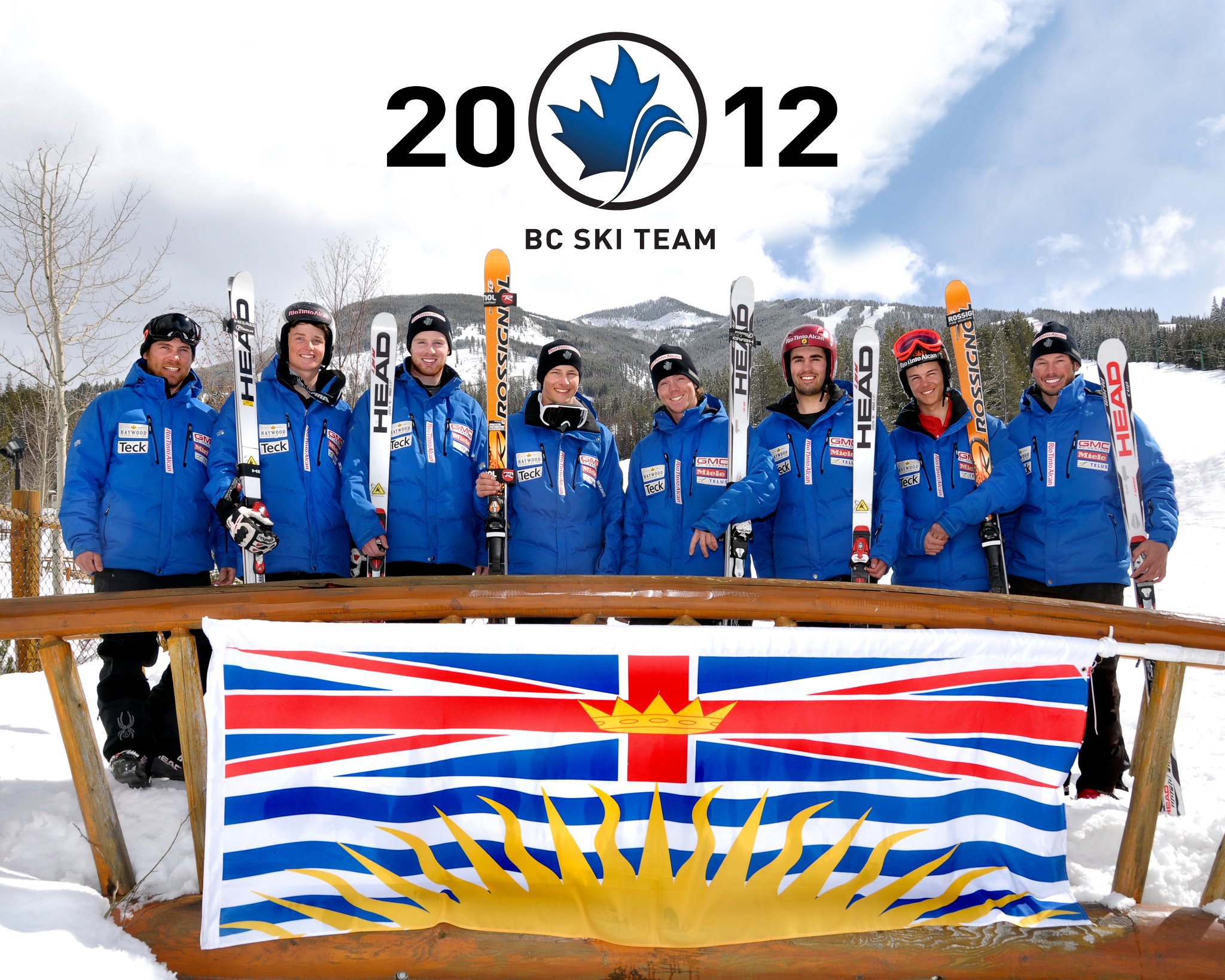 british columbia ski team members and coaches in 2012