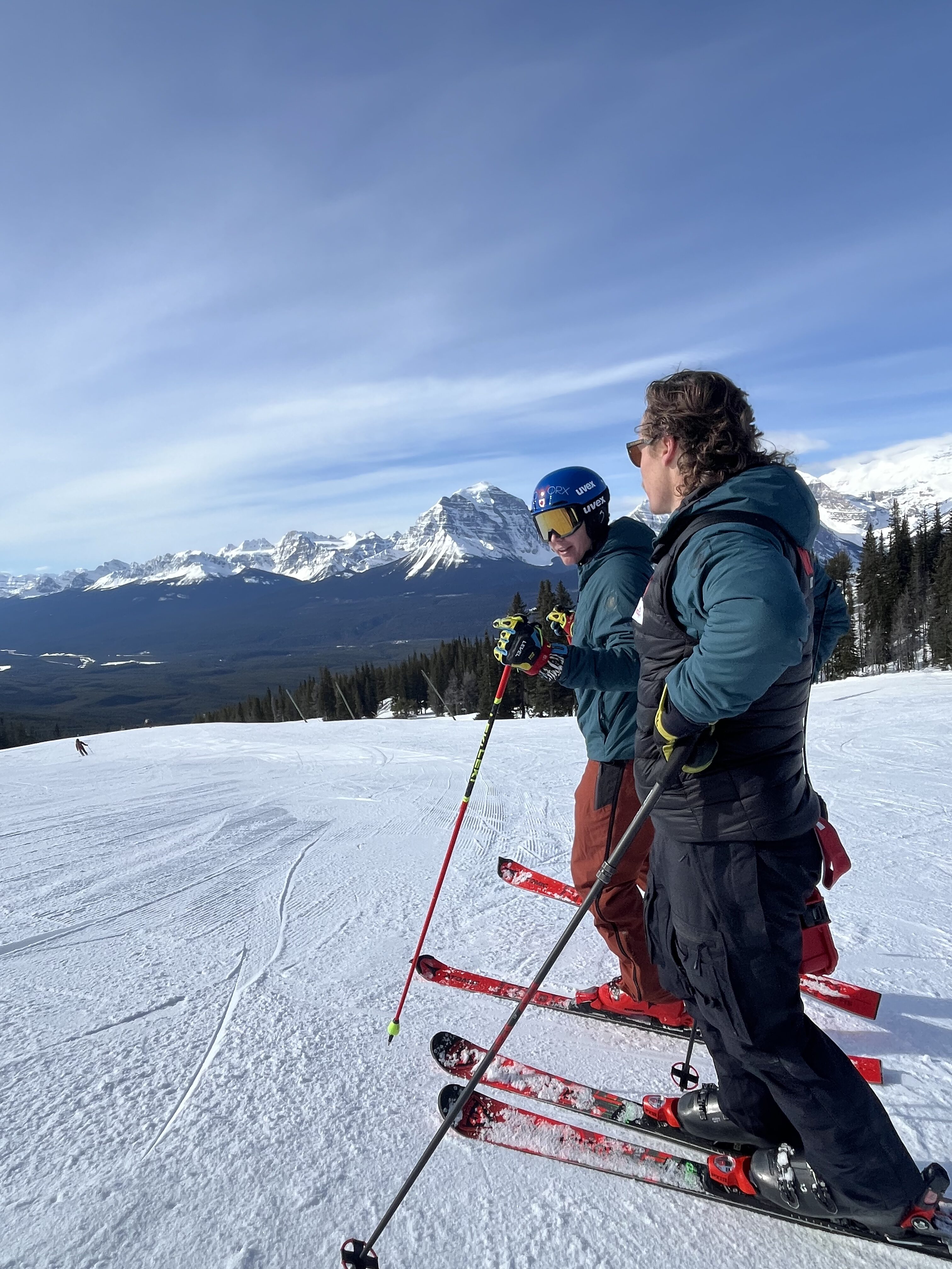 Some technical free-skiing in Lake Louise