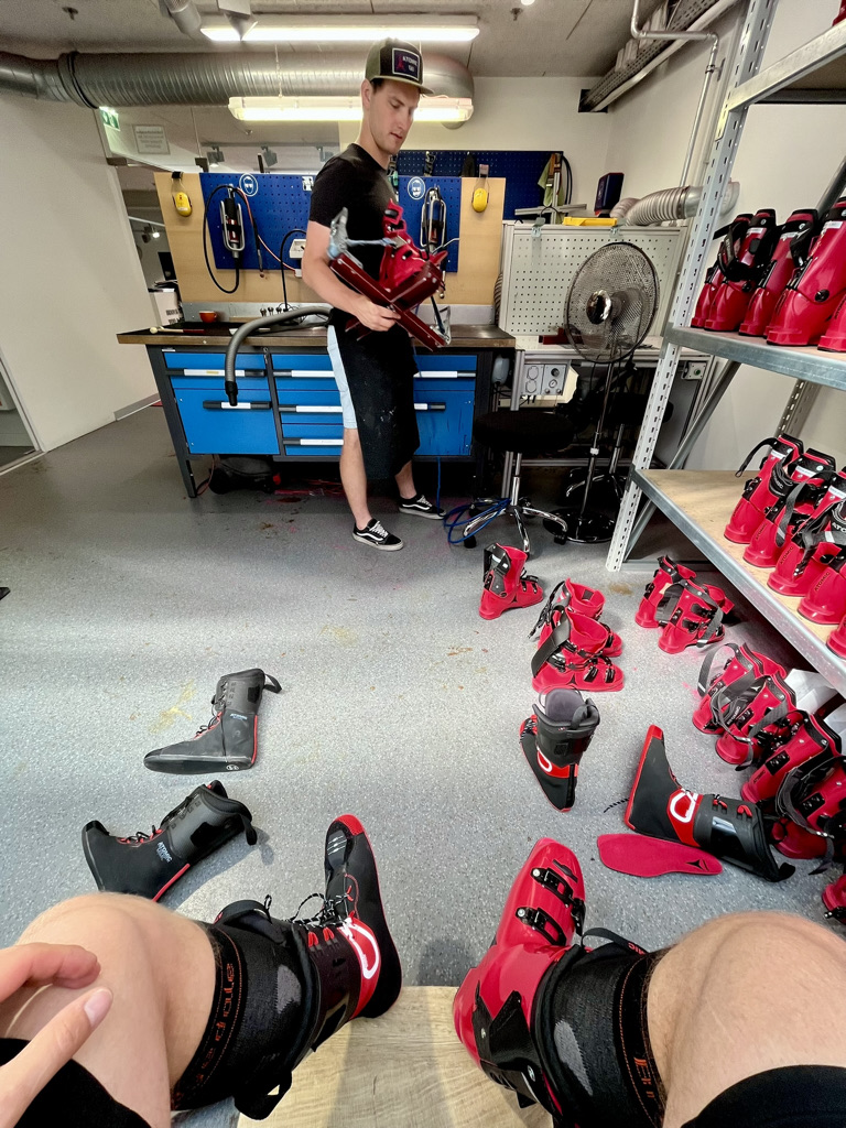 Dialing in the new plastic at the Atomic factory