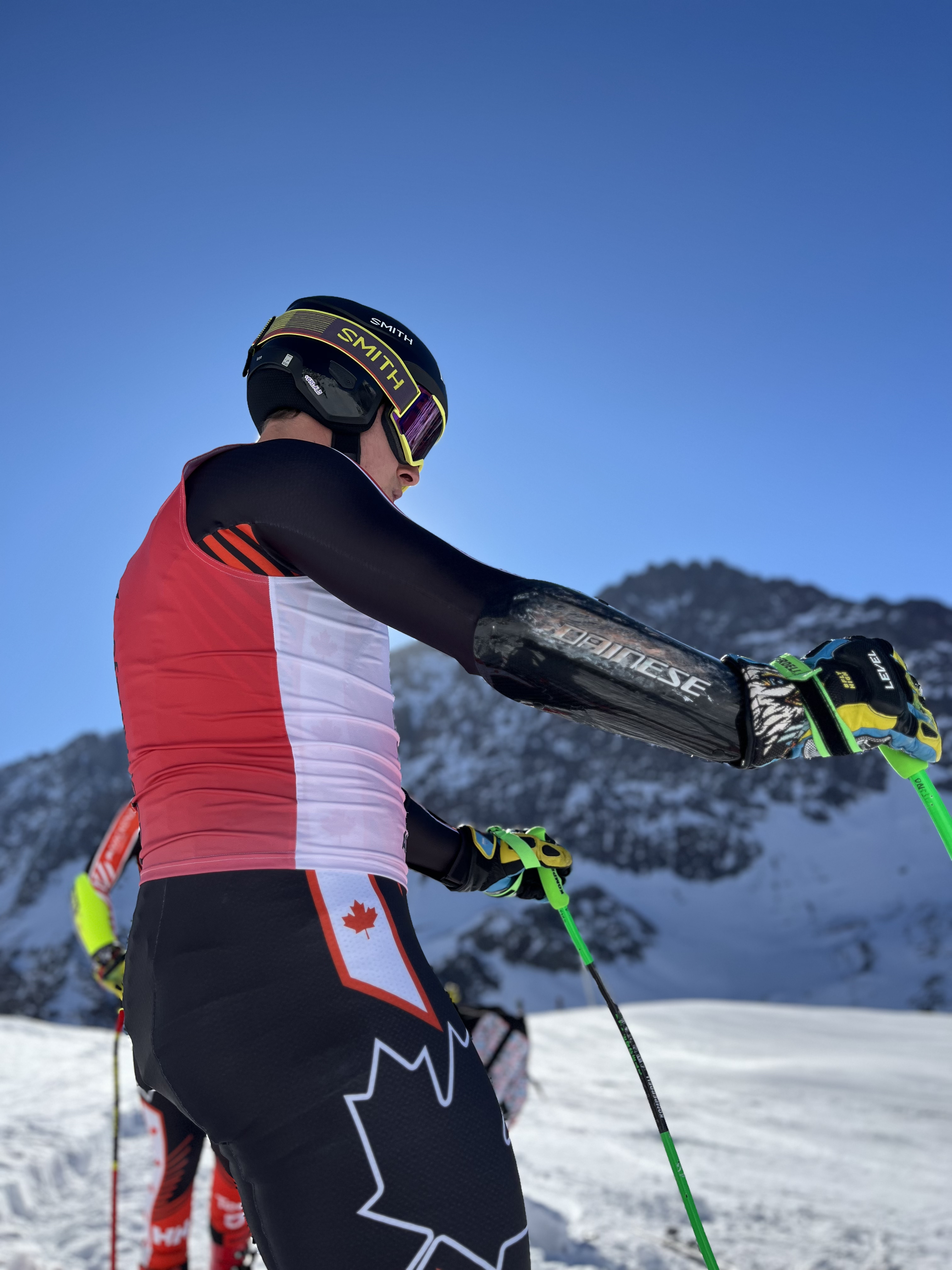 In the super G start gate