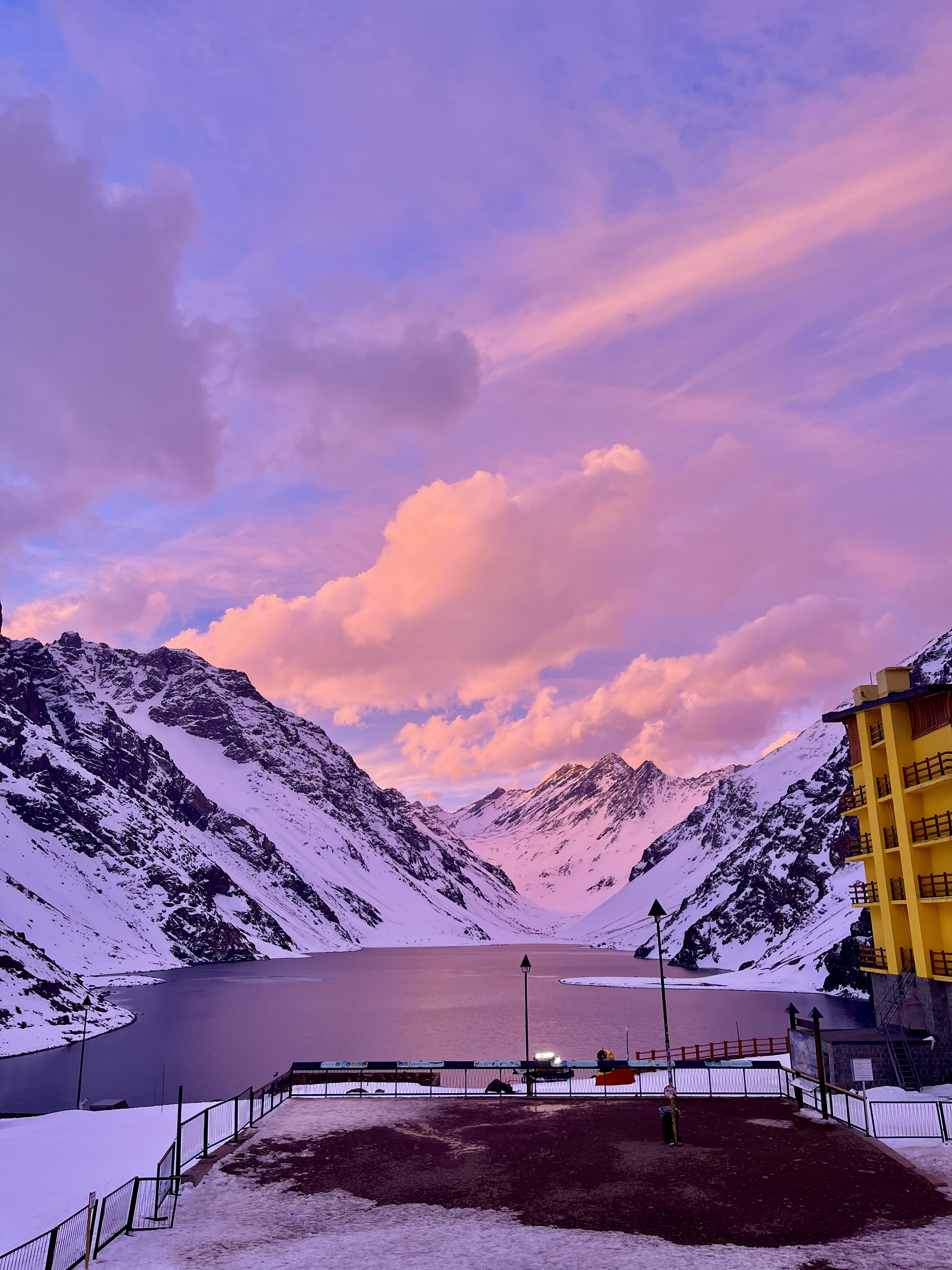 The classic Laguna del Inca view from my hotel room window.