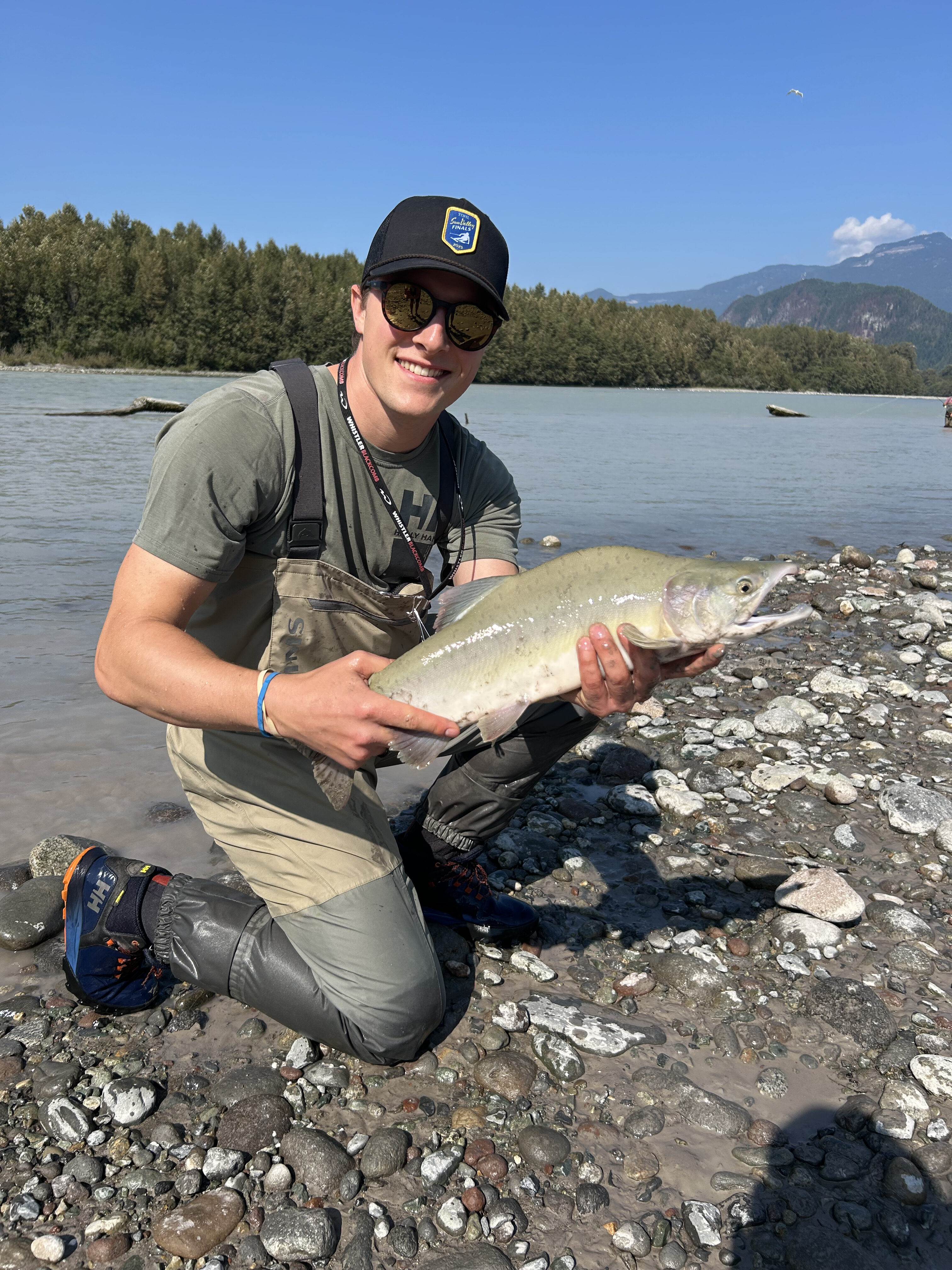First salmon on the fly rod.