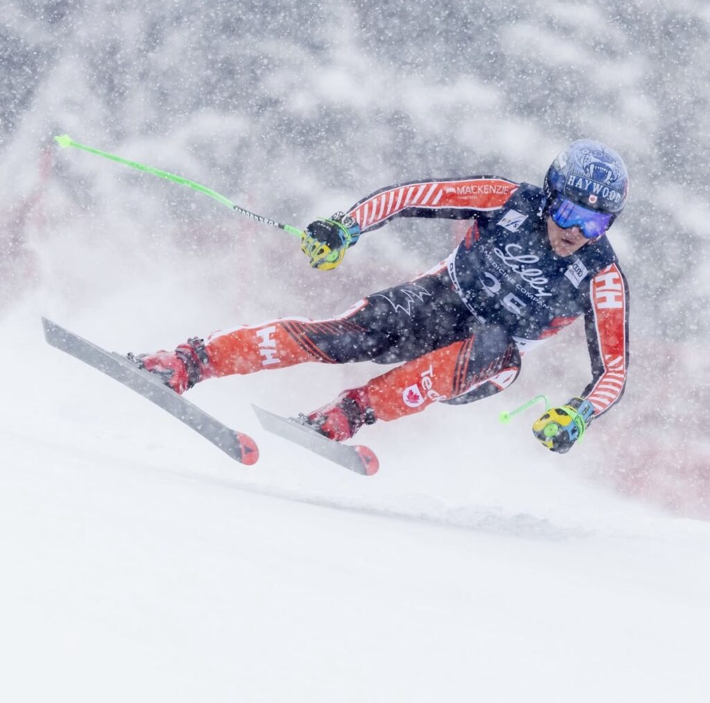 A snowy second training run... Photo from FIS Alpine