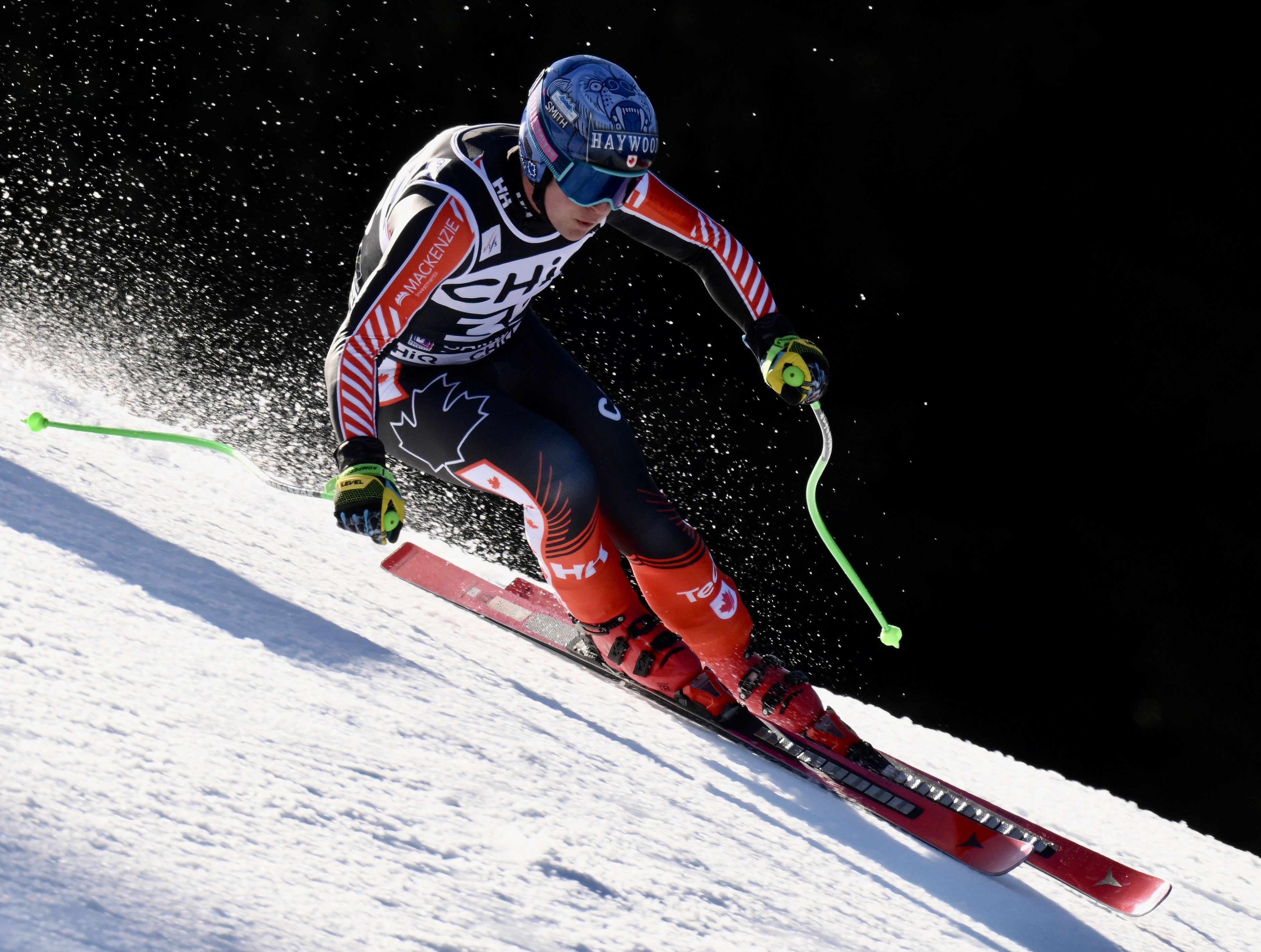 Bouncing through the salty bumps.