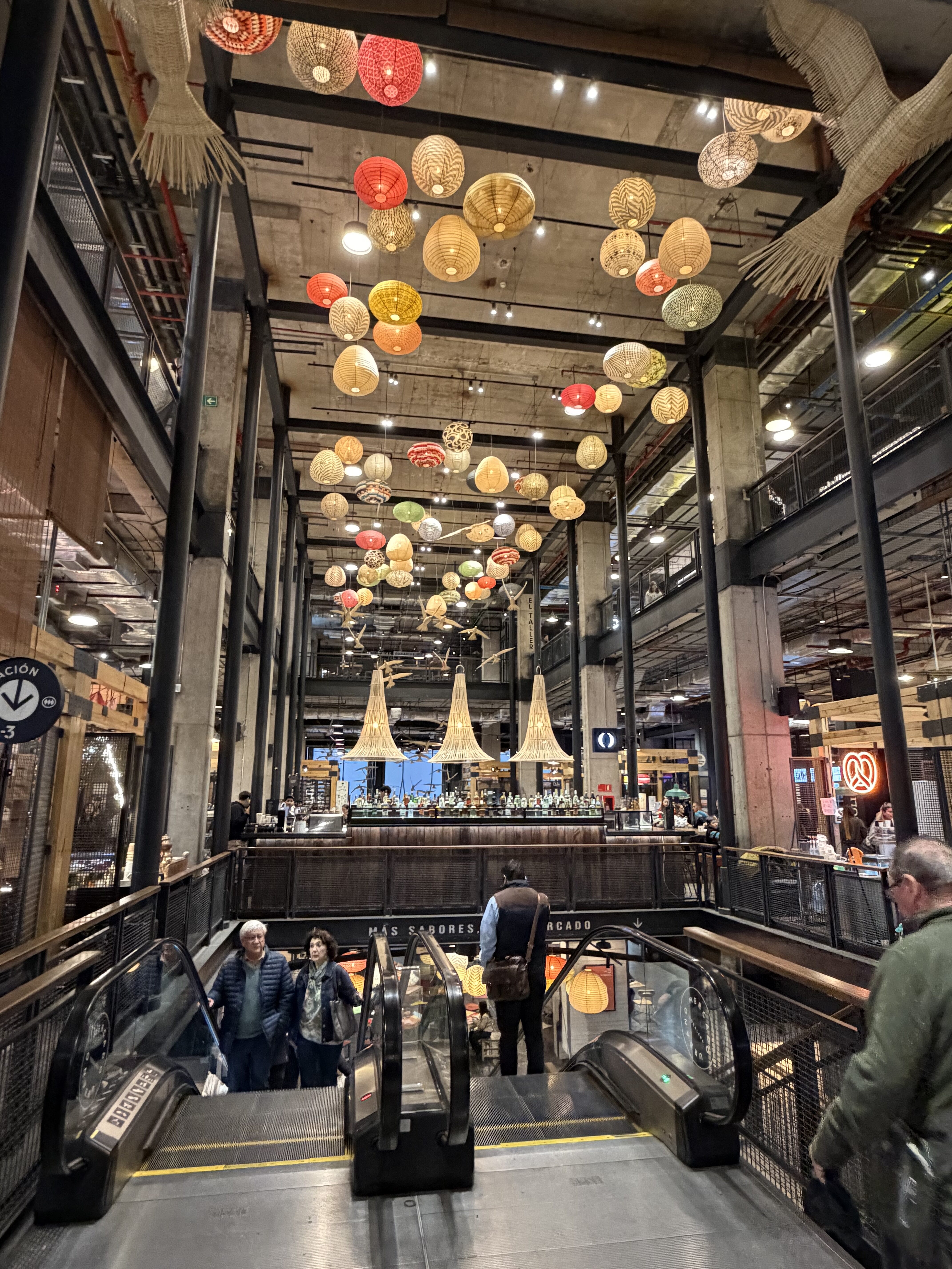 The underground market in Santiago.