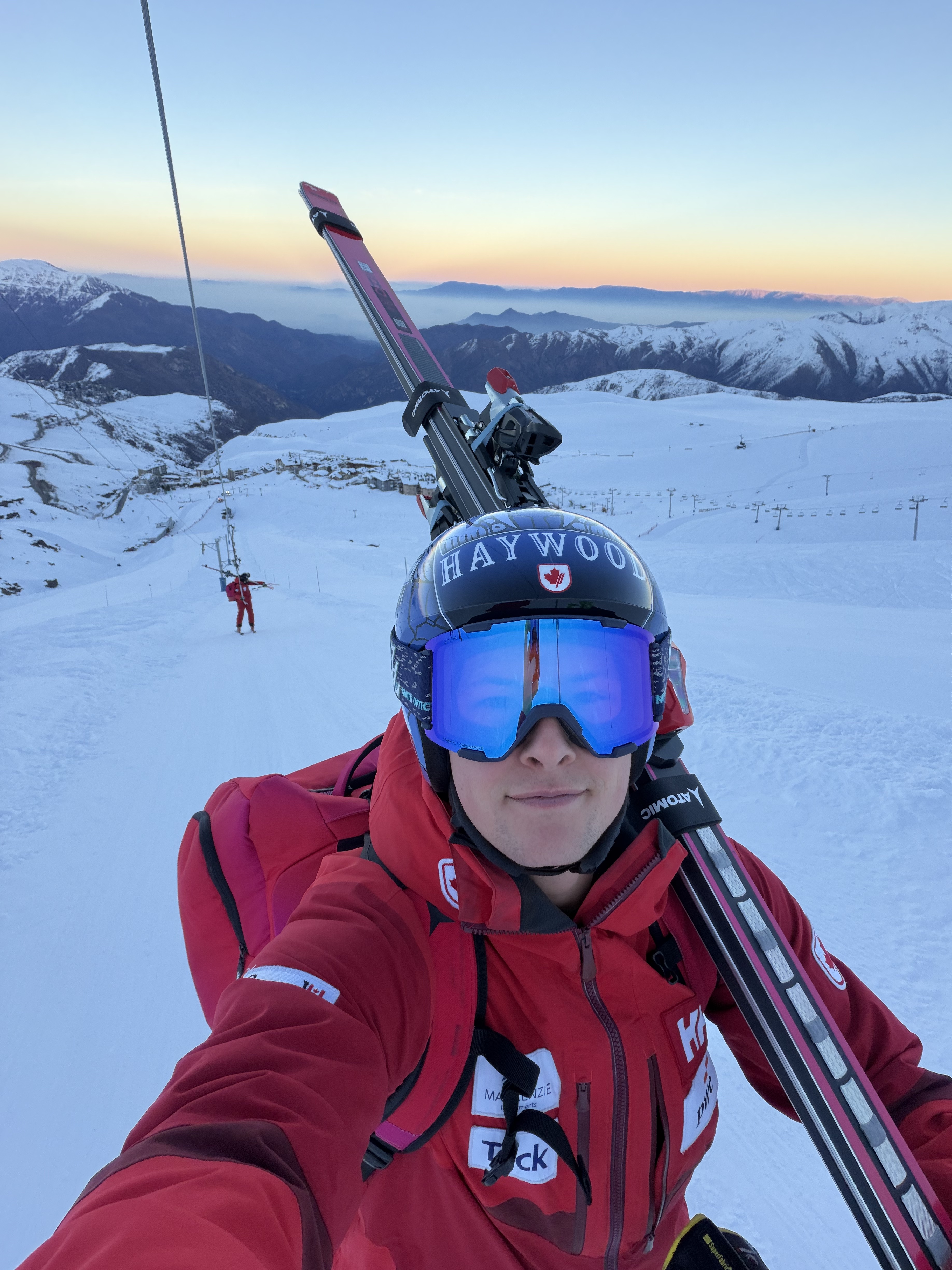 The morning poma commute in La Parva.