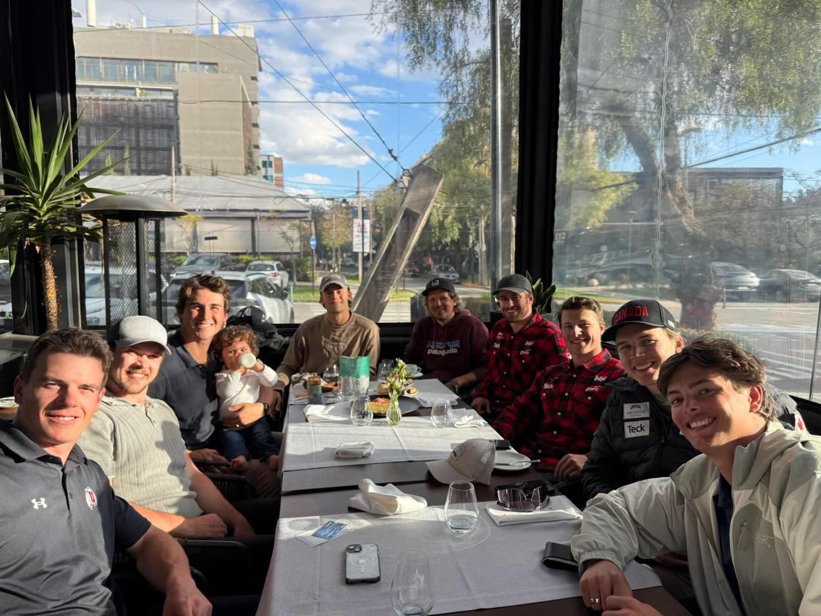 Group lunch after our round of golf.